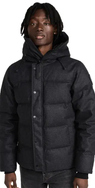 Canada Goose MacMillan Wool Parka Carbon Mel | Thumbnail 1 Canada Goose MacMillan Wool Parka Carbon Mel | Thumbnail 1