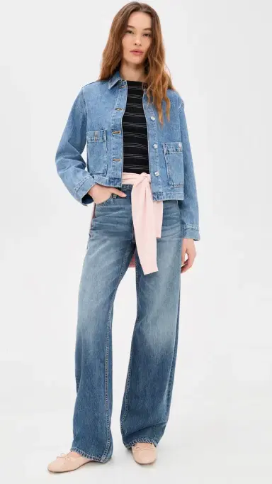 Madewell mocked hort leeve Tee Jet Black | Thumbnail 5 Madewell mocked hort leeve Tee Jet Black | Thumbnail 5