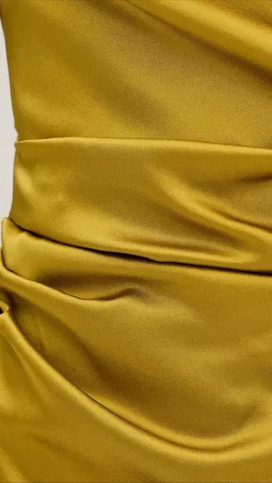STAUD Phare Silk Mini Dress Turmeric | Thumbnail 6 STAUD Phare Silk Mini Dress Turmeric | Thumbnail 6