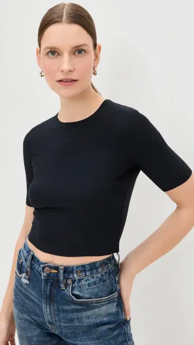 Commando Butter Cropped Tee Black | Thumbnail 2 Commando Butter Cropped Tee Black | Thumbnail 2