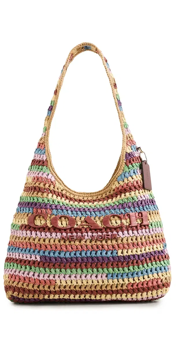 Brooklyn Raffia Shoulder Bag 34 Multi One Size Brooklyn Raffia Shoulder Bag 34 Multi One Size