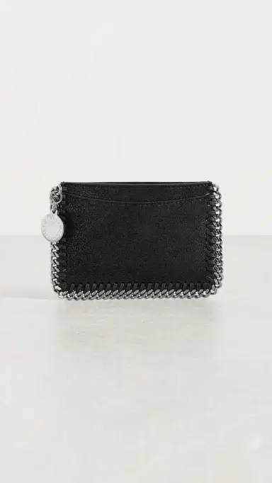 Stella McCartney Falabella Vegan Shaggy Deer Flat Card Holder Black One Size | Thumbnail 2 Stella McCartney Falabella Vegan Shaggy Deer Flat Card Holder Black One Size | Thumbnail 2
