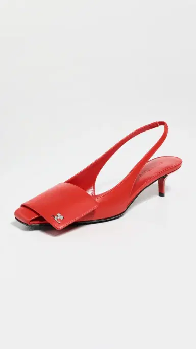 Courrèges Fold Kitten Slingbacks Bright Red | Thumbnail 2 Courrèges Fold Kitten Slingbacks Bright Red | Thumbnail 2