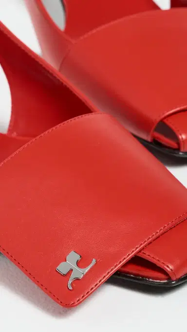 Courrèges Fold Kitten Slingbacks Bright Red | Thumbnail 6 Courrèges Fold Kitten Slingbacks Bright Red | Thumbnail 6