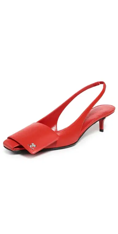 Courrèges Fold Kitten Slingbacks Bright Red | Thumbnail 1 Courrèges Fold Kitten Slingbacks Bright Red | Thumbnail 1