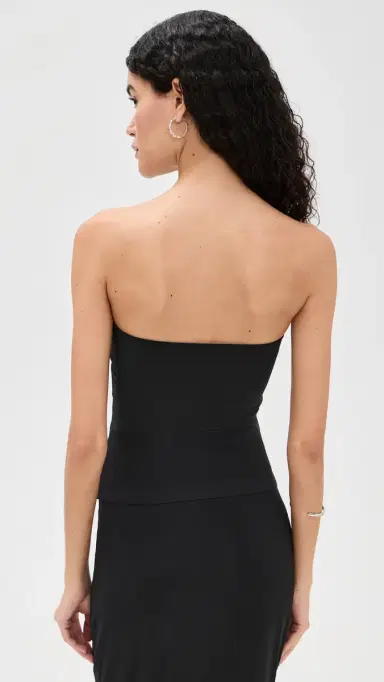 Norma Kamali Strapless Top Black | Thumbnail 3 Norma Kamali Strapless Top Black | Thumbnail 3