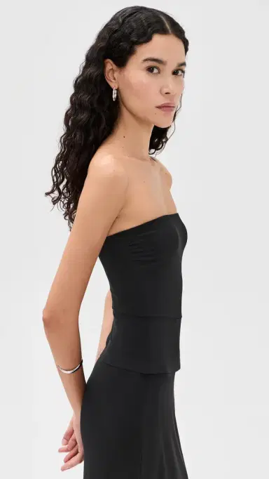 Norma Kamali Strapless Top Black | Thumbnail 4 Norma Kamali Strapless Top Black | Thumbnail 4