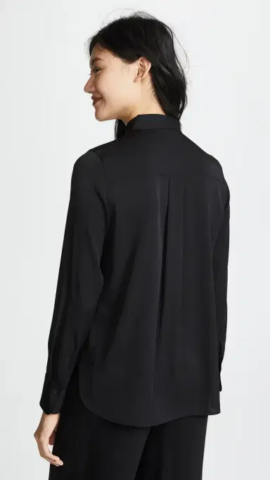 Vince Slim Fitted Blouse | Thumbnail 3 Vince Slim Fitted Blouse | Thumbnail 3