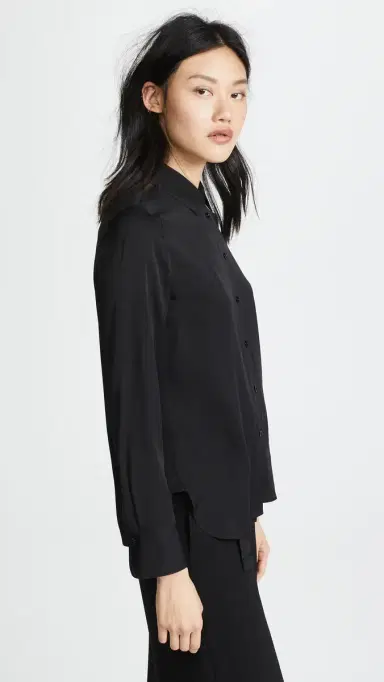 Vince Slim Fitted Blouse | Thumbnail 4 Vince Slim Fitted Blouse | Thumbnail 4