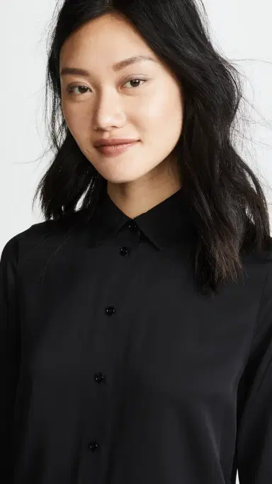 Vince Slim Fitted Blouse | Thumbnail 6 Vince Slim Fitted Blouse | Thumbnail 6