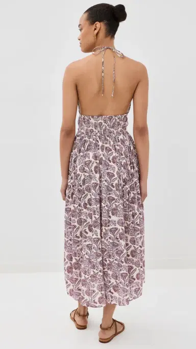 Ulla Johnson Anelise Halter Midi Dress | Thumbnail 3 Ulla Johnson Anelise Halter Midi Dress | Thumbnail 3