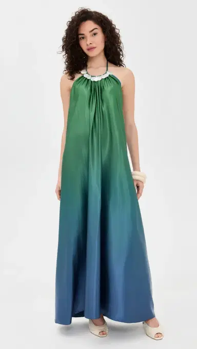 Maylé Vásquez Canto axi Dress Deep Green Ombre | Thumbnail 2 Maylé Vásquez Canto axi Dress Deep Green Ombre | Thumbnail 2