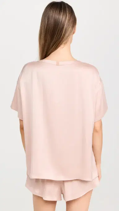 Lunya Washable ilk Tee Short et Delicate Pink | Thumbnail 3 Lunya Washable ilk Tee Short et Delicate Pink | Thumbnail 3