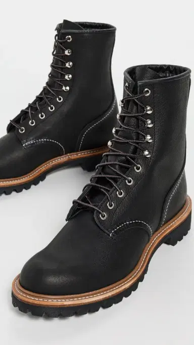 Red Wing Logger Oil Slick Leather Boots | Thumbnail 4 Red Wing Logger Oil Slick Leather Boots | Thumbnail 4
