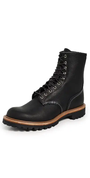 Red Wing Logger Oil Slick Leather Boots | Thumbnail 1 Red Wing Logger Oil Slick Leather Boots | Thumbnail 1
