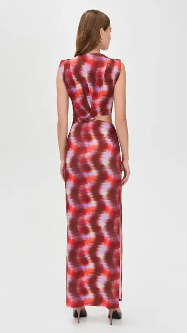 Misa Yvette Dress Pixelated Wave M | Thumbnail 3 Misa Yvette Dress Pixelated Wave M | Thumbnail 3