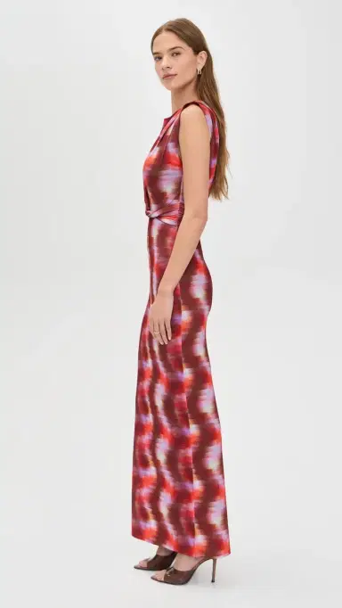 Misa Yvette Dress Pixelated Wave M | Thumbnail 4 Misa Yvette Dress Pixelated Wave M | Thumbnail 4