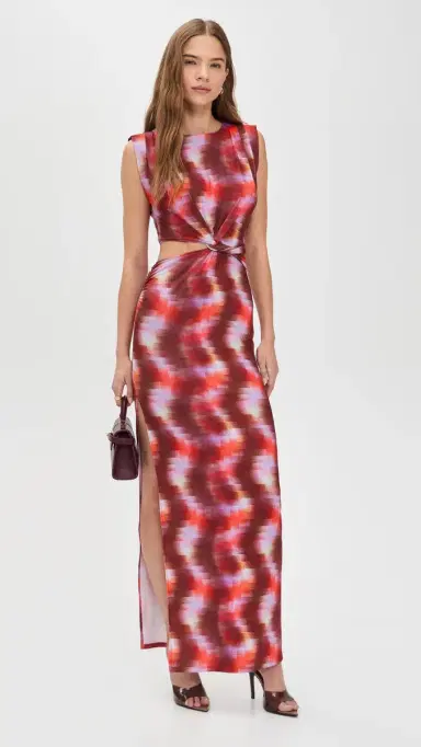 Misa Yvette Dress Pixelated Wave M | Thumbnail 5 Misa Yvette Dress Pixelated Wave M | Thumbnail 5