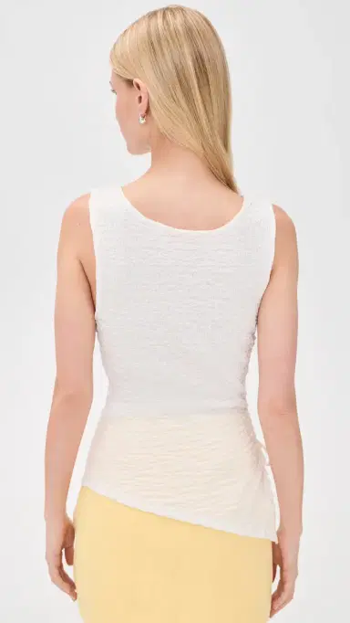 Lisa Says Gah Erin Tank Top Crinkle White S | Thumbnail 3 Lisa Says Gah Erin Tank Top Crinkle White S | Thumbnail 3