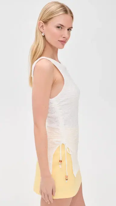 Lisa Says Gah Erin Tank Top Crinkle White S | Thumbnail 4 Lisa Says Gah Erin Tank Top Crinkle White S | Thumbnail 4
