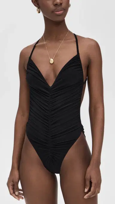 Norma Kamali Butterfly Mio One Piece Black | Thumbnail 2 Norma Kamali Butterfly Mio One Piece Black | Thumbnail 2