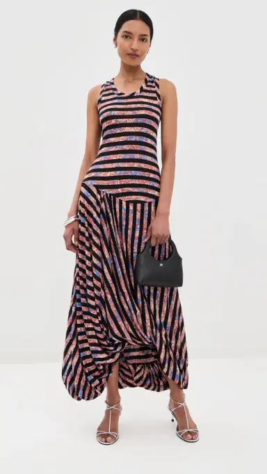 Proenza Schouler Nour Printed Tissue Jersey Dress | Thumbnail 2 Proenza Schouler Nour Printed Tissue Jersey Dress | Thumbnail 2