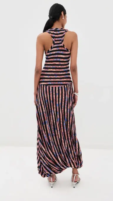 Proenza Schouler Nour Printed Tissue Jersey Dress | Thumbnail 3 Proenza Schouler Nour Printed Tissue Jersey Dress | Thumbnail 3