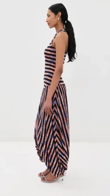 Proenza Schouler Nour Printed Tissue Jersey Dress | Thumbnail 4 Proenza Schouler Nour Printed Tissue Jersey Dress | Thumbnail 4
