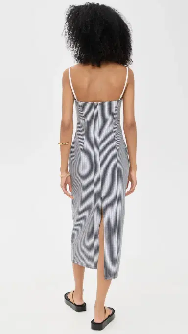 Lioness Birkin Midi Dress Navy Stripe | Thumbnail 3 Lioness Birkin Midi Dress Navy Stripe | Thumbnail 3