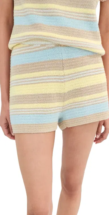 LE BOP triped Boucle Shorts and Multi | Thumbnail 1 LE BOP triped Boucle Shorts and Multi | Thumbnail 1