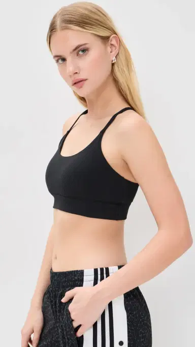 Adidas All Me Light Support Rib Bra Black M | Thumbnail 2 Adidas All Me Light Support Rib Bra Black M | Thumbnail 2