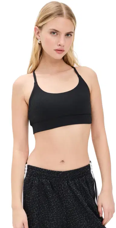 Adidas All Me Light Support Rib Bra Black M | Thumbnail 1 Adidas All Me Light Support Rib Bra Black M | Thumbnail 1