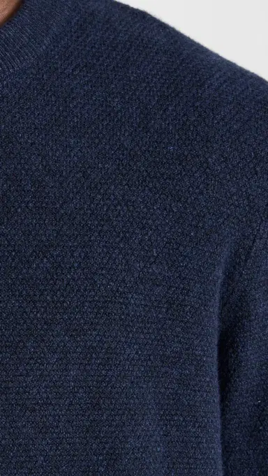 Faherty Jackson Crew Sweater Navy Heather L | Thumbnail 6 Faherty Jackson Crew Sweater Navy Heather L | Thumbnail 6