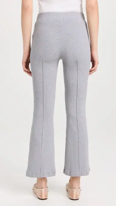 DONNI. DONNI. Rib Kick Flare Trousers Heather Grey M | Thumbnail 3 DONNI. DONNI. Rib Kick Flare Trousers Heather Grey M | Thumbnail 3