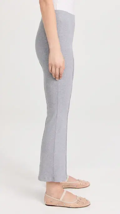 DONNI. DONNI. Rib Kick Flare Trousers Heather Grey M | Thumbnail 4 DONNI. DONNI. Rib Kick Flare Trousers Heather Grey M | Thumbnail 4