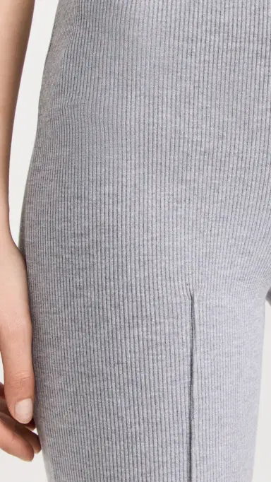DONNI. DONNI. Rib Kick Flare Trousers Heather Grey M | Thumbnail 6 DONNI. DONNI. Rib Kick Flare Trousers Heather Grey M | Thumbnail 6