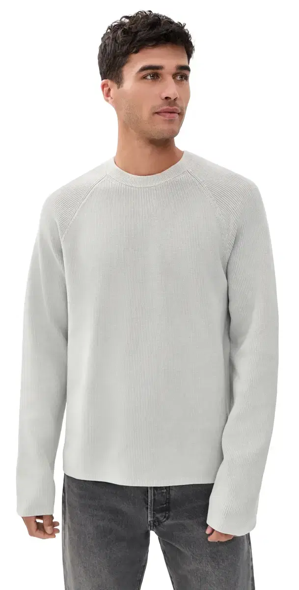 Washed Crew Neck weater Washed Vapor Washed Crew Neck weater Washed Vapor