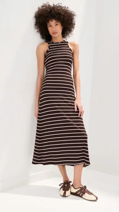 State & Lake loane Dress Chocolate/Off White | Thumbnail 2 State & Lake loane Dress Chocolate/Off White | Thumbnail 2