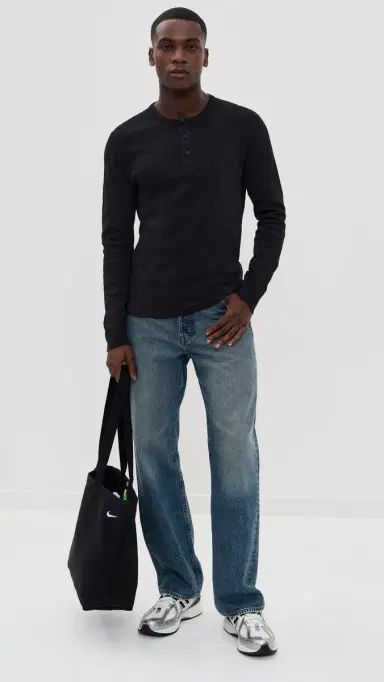 REIGNING CHAMP 1x1 lub lim Henley Black | Thumbnail 5 REIGNING CHAMP 1x1 lub lim Henley Black | Thumbnail 5