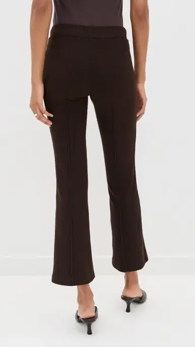 DONNI. DONNI. Rib Kick Flare Trousers Espresso L | Thumbnail 3 DONNI. DONNI. Rib Kick Flare Trousers Espresso L | Thumbnail 3