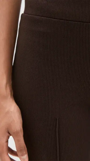 DONNI. DONNI. Rib Kick Flare Trousers Espresso L | Thumbnail 6 DONNI. DONNI. Rib Kick Flare Trousers Espresso L | Thumbnail 6