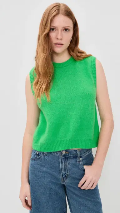 American Vintage Vitow Sweater Vest Jardin Chine | Thumbnail 2 American Vintage Vitow Sweater Vest Jardin Chine | Thumbnail 2
