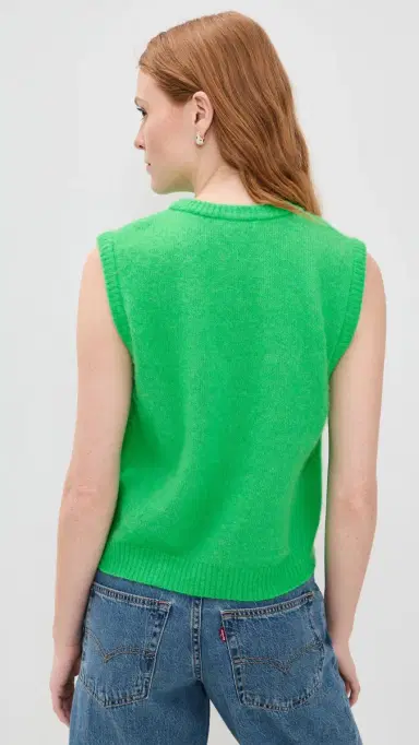 American Vintage Vitow Sweater Vest Jardin Chine | Thumbnail 3 American Vintage Vitow Sweater Vest Jardin Chine | Thumbnail 3