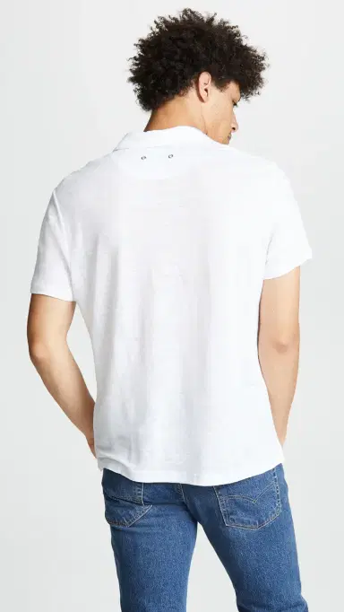 Vilebrequin Linen Pyramid Polo Shirt White | Thumbnail 3 Vilebrequin Linen Pyramid Polo Shirt White | Thumbnail 3