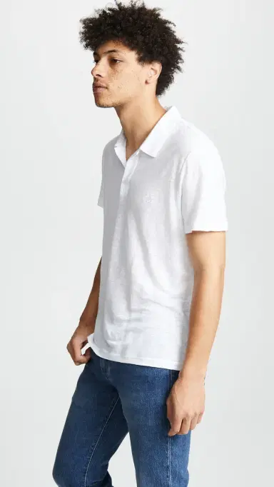 Vilebrequin Linen Pyramid Polo Shirt White | Thumbnail 4 Vilebrequin Linen Pyramid Polo Shirt White | Thumbnail 4