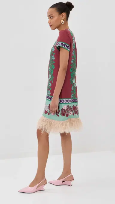 La DoubleJ Mini wing Dress with Feathers Regalia Placee | Thumbnail 4 La DoubleJ Mini wing Dress with Feathers Regalia Placee | Thumbnail 4