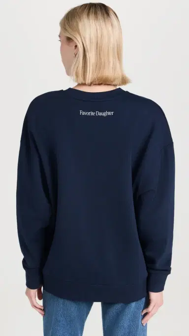 Favorite Daughter Go Sports Sweatshirt Navy | Thumbnail 4 Favorite Daughter Go Sports Sweatshirt Navy | Thumbnail 4