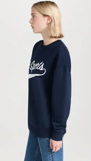 Favorite Daughter Go Sports Sweatshirt Navy | Thumbnail 5 Favorite Daughter Go Sports Sweatshirt Navy | Thumbnail 5