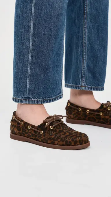 Gianvito Rossi Vandée Suede Flats Leopard Print | Thumbnail 3 Gianvito Rossi Vandée Suede Flats Leopard Print | Thumbnail 3