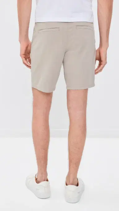 PAIGE Phillips Stretch Sateen Shorts 8.5 Fresh Oyster | Thumbnail 3 PAIGE Phillips Stretch Sateen Shorts 8.5 Fresh Oyster | Thumbnail 3